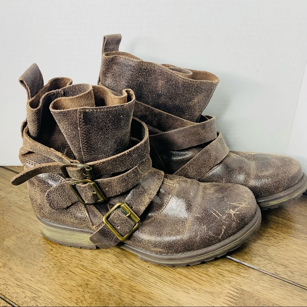 Steve Madden Colony Leather Brown Boots sz 8.5